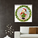 Christmas Girl Elk 5D DIY Full Round Diamond Painting Rhinestones Mosaic Craf