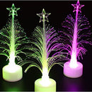 Gifts colorful Night Light Mini LED Color Change Christmas optical fiber tree