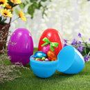 10 Pcs Plastic Easter Eggs Open Gacha Eggshell Color Random