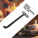 Stainless Steel Candle Cut Trimmer Cutter Snuffer Hook Clipper (Black) Newly