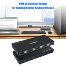 HDMI-compatible KVM Switch 4 Port 4K USB Switcher Splitter Box for Sharing