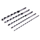5PCS 230mm Extra Long Brad Point Wood Drill Bit Set Steel Woodworking Tool Newly