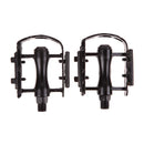 1 Pair BMX MTB Aluminium Alloy Mountain Bicycle 9/16" Pedals Flat(Black)
