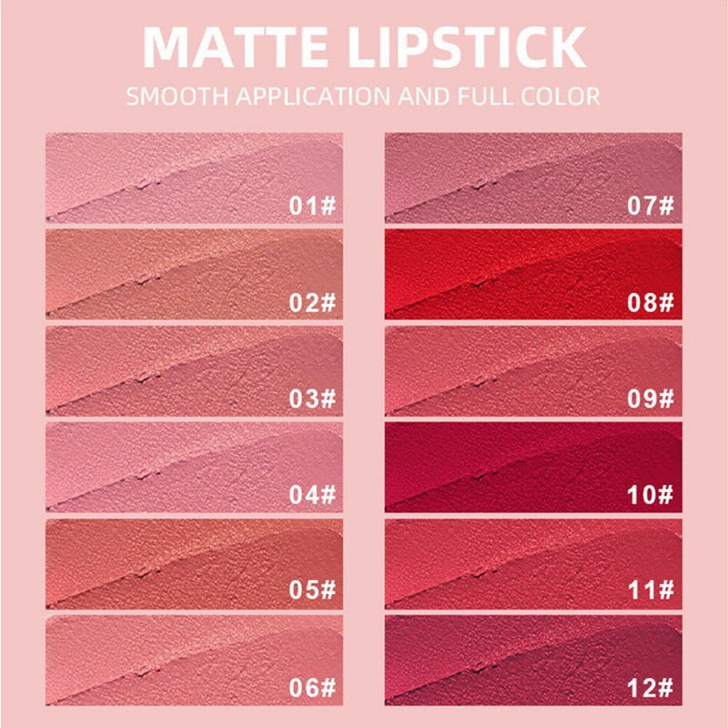 Waterproof Velvet Lipstick Pen Matte Lipstick Set Non-stick Cup Long Lasting
