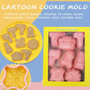 8Pcs Repair Tools Shape Cookie Stamp Cutter Sets Toolbox Biscuit Embossers O2T0