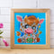 5D DIY Diamond Painting Cow Partial Special Shape Drill Mosaic (UP147) Newly