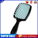 Wide Teeth Air Cushion Comb Scalp Massage Salon Hair Brush (Black Blue)