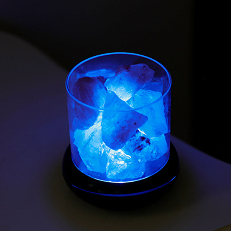 Himalayan Salt Diffuser Lamp Portable Crystal Salt Stone Bedside Night Lamp