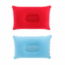 Car Travel Flocking Cushion Hiking Camping Rest Inflatable Air Pillow Square