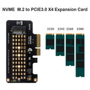 M2 NVME to PCI Express X4 Converter Adapter Card Support 2230/2242/2260/2280 SSD