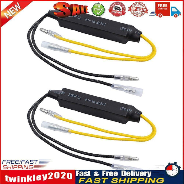 1 Pair Motorcycle Indicator Turn Signal Decoder LED Light Blinker Resistor Newly