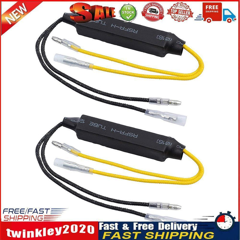 1 Pair Motorcycle Indicator Turn Signal Decoder LED Light Blinker Resistor Newly