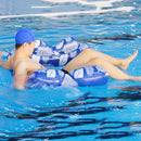 Summer Water Hammock Pool Beach Lounger Floating Sleeping Cushion (Blue) Newly