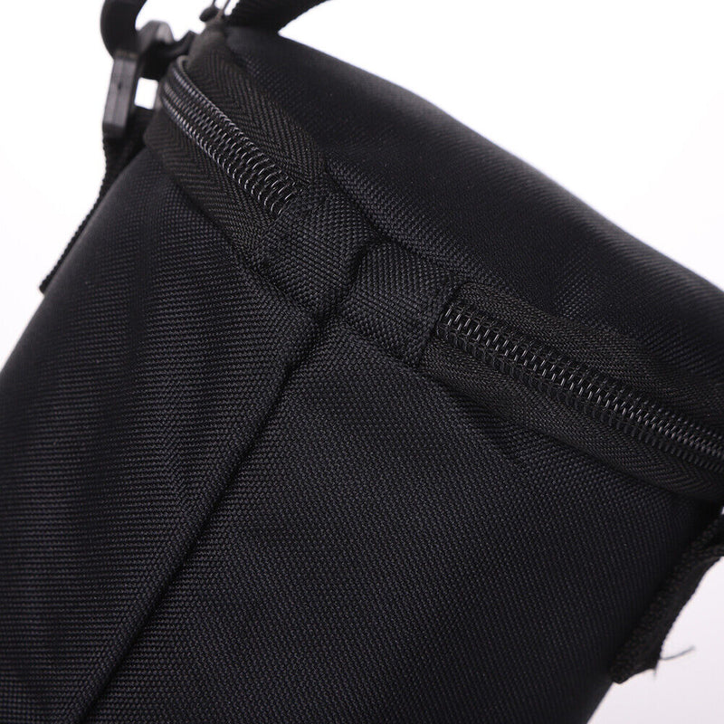 Outdoor Gas Canister Lamp Storage Bag Portable Water Bottle Cover (Black L)