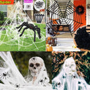 Halloween Holiday Triangle Spider Web Cotton Simulation Black Spider Silk Web
