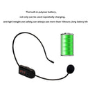 FM Wireless Microphone Headphones Megaphone Radio Mic for Speaker Teaching Meet