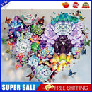 Succulent Heart Frameless DIY Oil Paint by Numbers Hand Painted Art (S404)