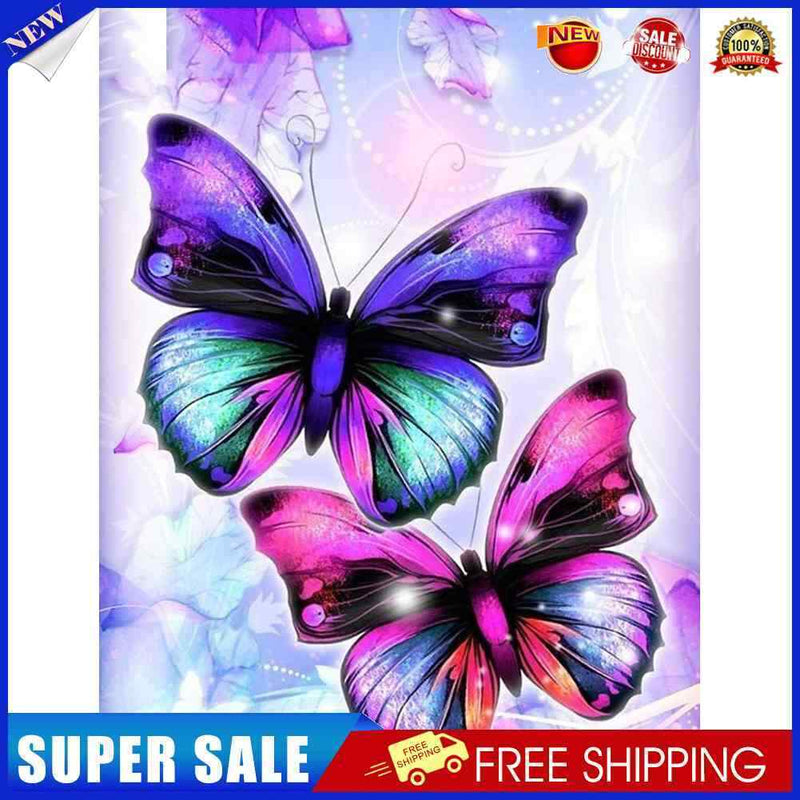 #A 5D DIY Full Drill Diamond Painting Butterfly Embroidery Mosaic Kits (W1130)