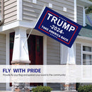 Donald Trump Flag Banner America 2024 Voting for Outdoor Yard Bunting 90x150cm