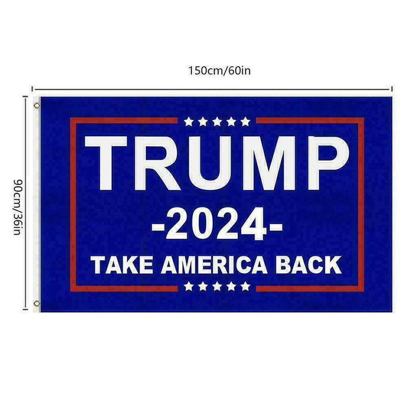 Trump 2024 President Flag Take Save America Back 3x5 D8FJ Feet Donald P2F0