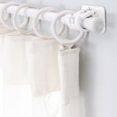 Hanging Rod Clip Towel Bar Hanger 2pcs Self Adhesive Clamp Hooks Bathroom Clip