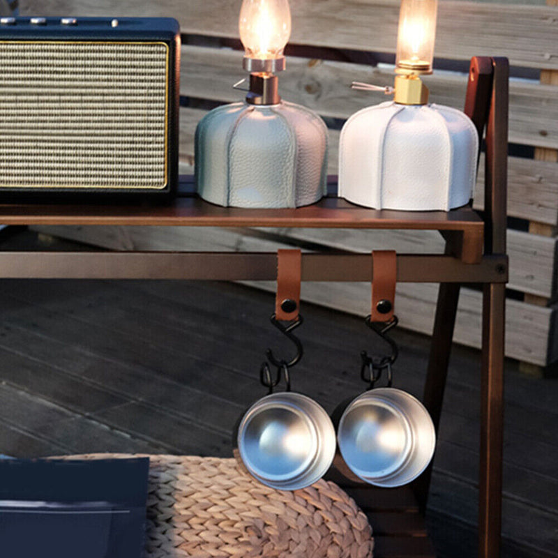 Camp Gas Tank Leather Case Canister Protective Cover Fuel Cylinder Storage Bag