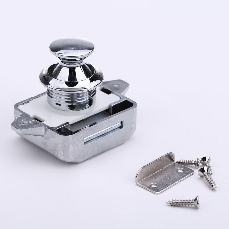 Furniture Door Lock Large Push Lock Button Catch Lock Cabinet Door Button Camper Carav