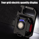 COB LED Mini Keychains Flashlight 500lm Waterproof Pocket Work Lamp (B) Newly
