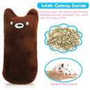 Cat Catnip Toys - Pet Supplies Kitten Plush Chew Toys for Cats (Coffee)