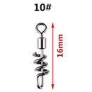20pcs Fishing Barrel Bearing Swivels Stainless Steel Solid Ring (16mm)
