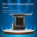 6-Port SATA III PCI E Express 3.0 X4 Controller Expansion Card Adapter 6Gbps