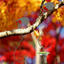 Bird Art Decor Silhouette S-shaped Hanging Hook Garden Gift Yard Best Decor E8V6