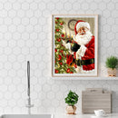 5D DIY Diamond Painting Santa Claus Kits Full Square Drill Wall Rhinestone Decor