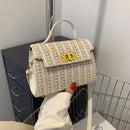 Straw Shoulder Crossbody Bag Women Summer Beach Woven Small Handbag Ladies Purse