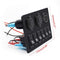 Waterproof For Car RV LED Rocker Switch Panel Dual USB Port 6 Gang 12V/24V