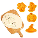 Tool Halloween Pumpkin Ghost Theme Cookie Cutter Halloween Biscuit Mold Plunger
