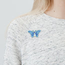 3pcs Butterfly DIY Full Drill Diamond Brooch Women Jacket Sweater Badges Newly