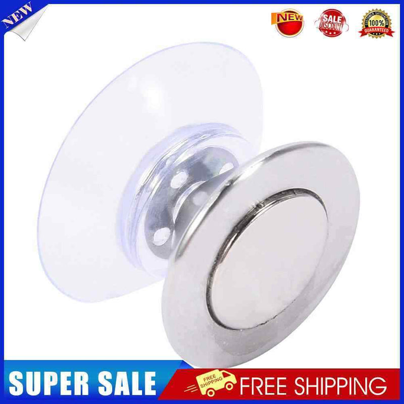 Stainless Steel Soap Magnetic Holder Rack Suction Cup Hanging Bracket (B)