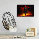 Hand Painted on Canvas DIY Pirate Ship Oil Paint By Numbers Drawing Ornament Kit