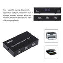 1A 2B 2 Ports USB 2.0 Sharing Switch Box for 2 Computers to Share 1 Printer