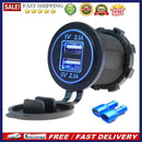 4.2A Dual USB Charger Sockets Power Plug Outlet LED for Boat RV Car Motorcycle