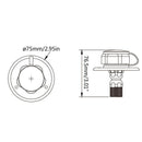 1/2" BSP Boat RV City Trailer Check Valve One-way Water Fill Inlet Gravity