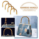 4pcs Imitation Bamboo Bag Handles Handling Replacement for Purse Handbags Newly