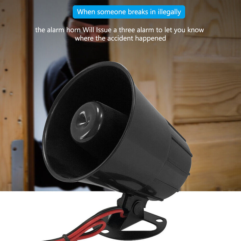 125dB Loud Alarm Siren Electric Horn Universal for Car Motorcycle Truck 12V 2