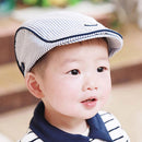 Fashion Boys Girls Peaked Baseball Hat Stripe Casquette Beret Cap
