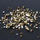 art Decor Glitter Glass Flatback Rhinestone Bottom Crystal Nail Art Rhinestones