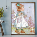 Full Embroidery DIY Canvas Stamped 11CT Cross Stitch Blowing Bubbles Craft Kit
