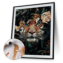 Hand Painted on Canvas DIY Cat Family Oil Paint By Numbers Drawing Kit Ornaments