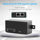 PoE Splitter PoE Injector RJ45 Passive DC 5.5mmx2.1mm Input Adapter Connector