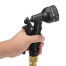 Adjustable High Pressure Gun Sprinkler Nozzle Garden Car Clean Tool (Black)